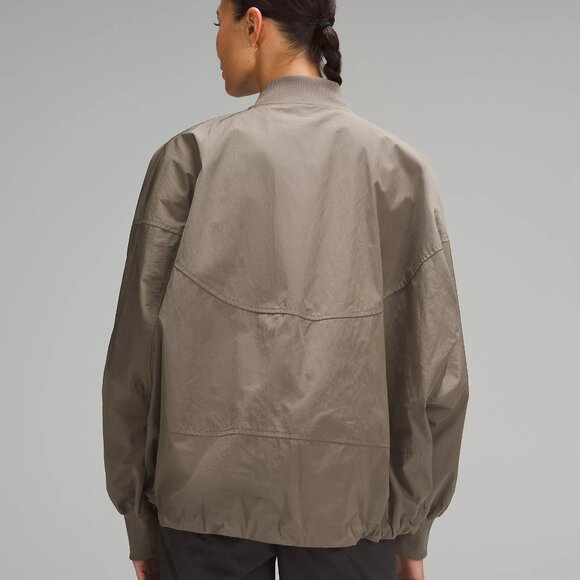 Lululemon Lightweight Hem-Cinch Bomber Jacket new . Nomad - Picture 3 of 16